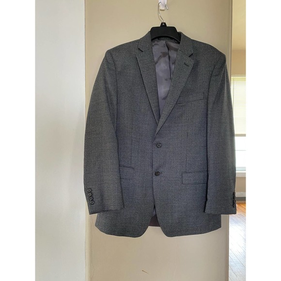 Ralph Lauren Sport Coat Blazer Mens 34R 100% Wool Houndstooth Jacket